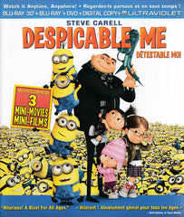 Despicable Me 3D - Detestable moi [Blu-ray 3D + Blu-ray + DVD + UltraViolet (Version franÃ§aise)