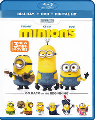 Minions + 3 Mini-Movies (Blu-ray + DVD + Digital HD) (Blu-ray)