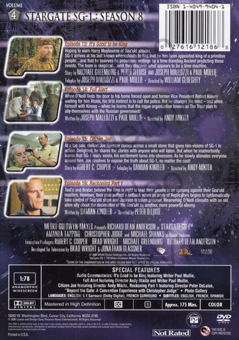 Stargate SG -1 Season 8 - Vol. 4 DVD Movie 