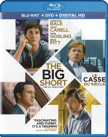 The Big Short (Blu-ray + DVD + Digital HD) (Blu-ray) (Bilingual) BLU-RAY Movie 