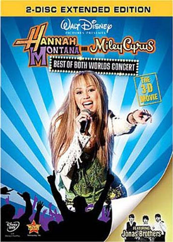 Hannah Montana And Miley Cyrus - Best Of Both Worlds Concert (The 3-D Movie: Extended Edition) DVD Movie
