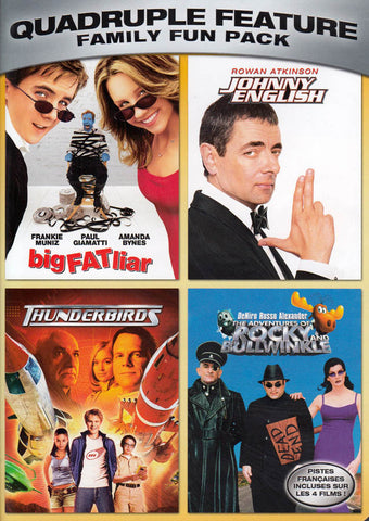 Big Fat Liar/Johnny English/Thunderbirds/The Adventures Of Rocky and Bullwinkle - Quadruple Feature DVD Movie