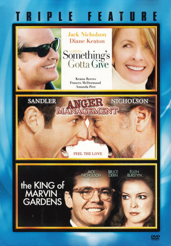 Something's Gotta Give / Anger Management / The King Of Marvin Gardens (Triple Feature) (Boxset) DVD Movie