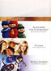 Alvin and the Chipmunks / Flicka / Space Chimps (Fox 75 Years Triple Feature) (Bilingual)