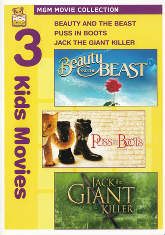 Beauty and the Beast / Puss in Boots / Jack the Giant Killer DVD Movie