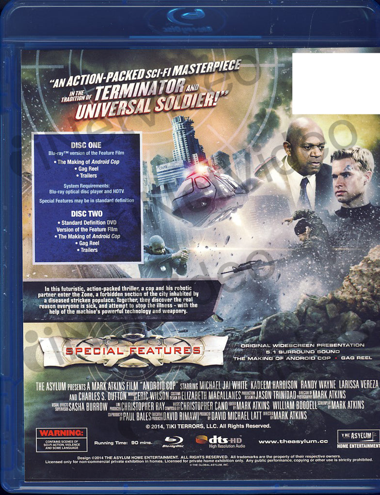 Android Cop (Blu-ray+DVD) (Blu-ray) on Blu-Ray Movie
