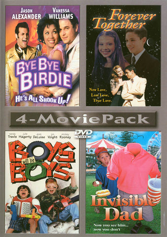 4-Movie Pack (Bye-Bye Birdie, Forever Together, Boys Will Be Boys & Invisible Dad) DVD Movie