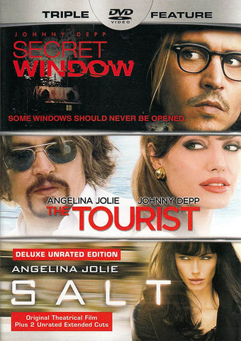 Secret Windows / The Tourist / Salt (Triple Feature) DVD Movie
