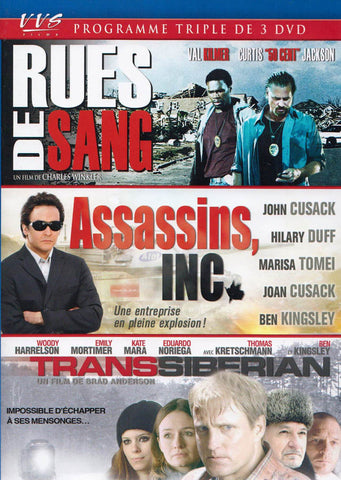 Rues De Sang / Assassins, INC. / Transsiberian (VVS Triple Feature) DVD Movie