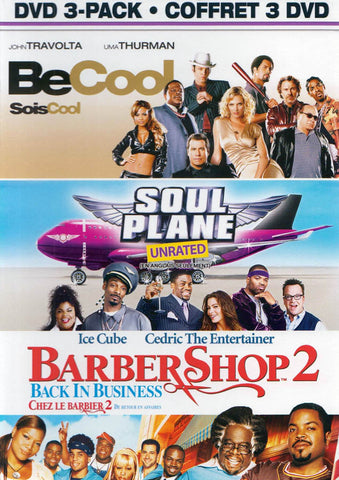 Be Cool / Soul Plane(Unrated) / Barber Shop 2(Bilingual) (Boxset) DVD Movie