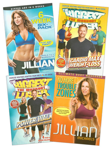 Fitness (6 Week Six-Pack/Cardio Max Weight-Loss/Power Walk/No More Trouble Zones) (4-Pack) (Boxset) DVD Movie