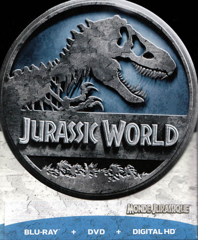 Jurassic World (Round Tin) (Blu-ray + DVD + Digital HD) (Blu-ray) (Bilingual) (Boxset) BLU-RAY Movie