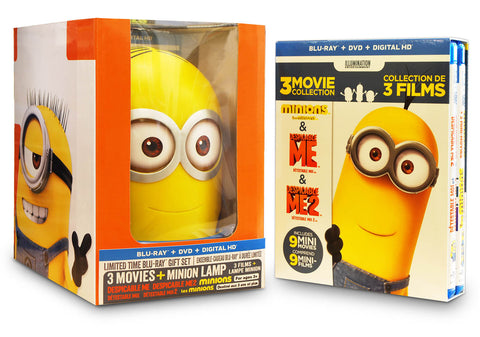 Despicable Me (3 - Movie Collection with Minion Lamp)(Blu-ray / DVD) (Bilingual) (Blu-ray) (Boxset) Blu-Ray Movie