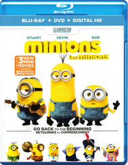Minions + 3 Mini-Movies (Blu-ray + DVD + Digital HD) (Blu-ray) (Bilingual)