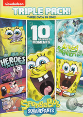 SpongeBob SquarePants Triple Pack!(Heroes of Bikini Bottom /10 Happiest Moments / Legends of Bikini)