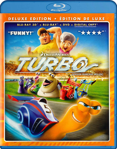Turbo (Deluxe Edition) (Blu-ray 3D + Blu-ray + DVD + Digital Copy) (Blu-ray) (Bilingual) BLU-RAY Movie
