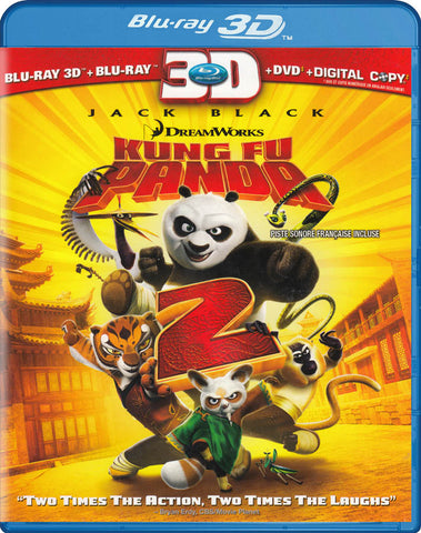 Kung Fu Panda 2 (Deluxe Edition) (Blu-ray 3D + Blu-ray + DVD + Digital HD) (Blu-ray) (Bilingual) Blu-Ray Movie