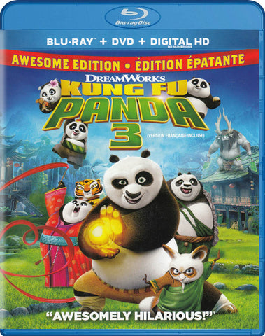 Kung Fu Panda 3 (Awesome Edition) (Blu-ray / DVD / Digital ) (Blu-ray) (Bilingual) BLU-RAY Movie