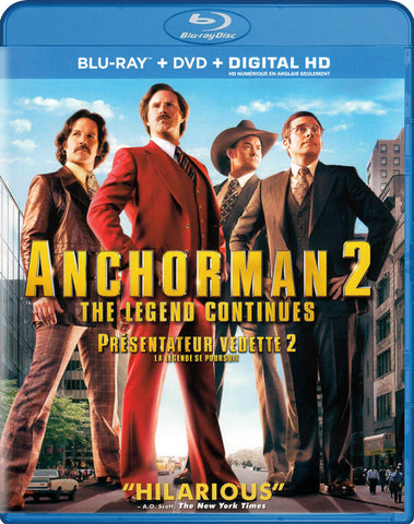 Anchorman 2: The Legend Continues (Blu-ray + DVD + Digital HD) (Blu-ray) (Bilingual) Blu-Ray Movie