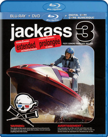 Jackass 3 (Extended Edition) (Blu-ray + DVD + Digital Copy) (Blu-ray) (Bilingual) BLU-RAY Movie