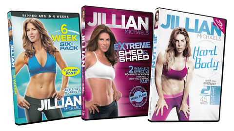 Jillian Michaels (6 Week Six-Pack / Extreme Shed and Shred / Hard Body) (3-Pack) (Boxset) DVD Movie