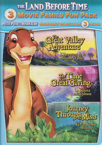 The Land Before Time (Great Valley Adventure .... Journey Through Mists)(3-Movie Family)(Bilingual) DVD Movie