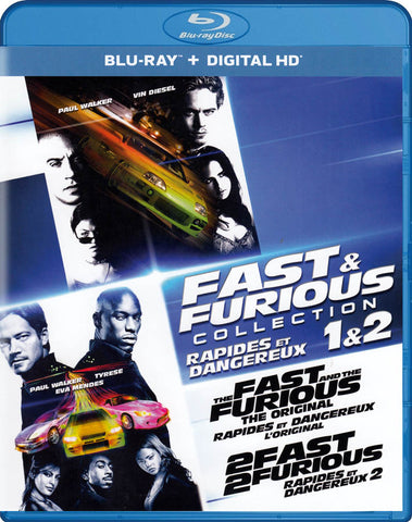 Fast & Furious Collection 1 & 2 (The Fast & The Furious / 2 Fast 2 Furious) (Blu-ray) (Bilingual) BLU-RAY Movie