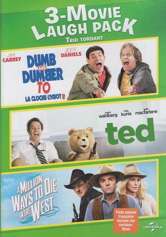 Dumb and Dumber To / Ted / A Million Ways To Die In The West [3-Movie Laugh Pack (Bilingual) DVD Movie