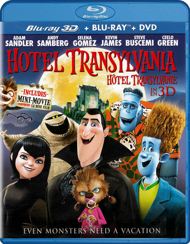 Hotel Transylvania in 3D (Blu-ray 3D / Blu-ray / DVD) (Blu-ray) (Bilingual) BLU-RAY Movie