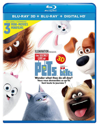 The Secret Life Of Pets (Blu-ray 3D + Blu-ray + Digital HD) (Blu-ray) (Bilingual) Blu-Ray Movie