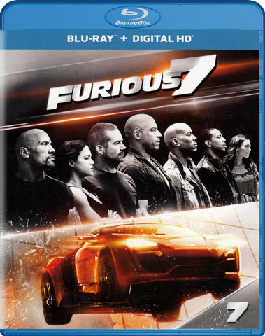 Furious 7 (Blu-ray + Digital HD) (Blu-ray) BLU-RAY Movie