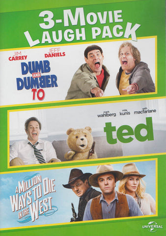 Dumb and Dumber To / Ted / A Million Ways To Die In The West [3-Movie Laugh Pack] DVD Movie