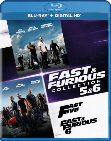 Fast & Furious Collection 5 & 6 (Blu-ray + Digital HD) (Blu-ray) BLU-RAY Movie