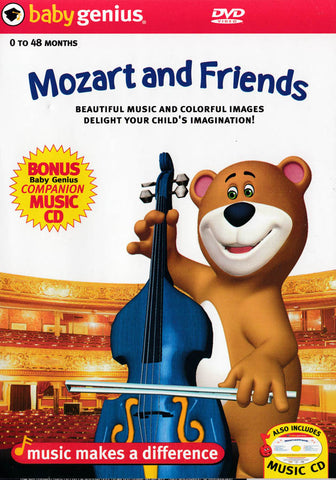 Baby Genius - Mozart And Friends + bonus Music CD DVD Movie