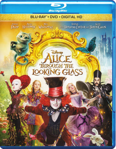 Alice Through The Looking Glass (Blu-ray + DVD + Digital HD) (Blu-ray) BLU-RAY Movie