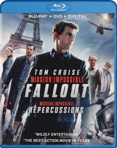 Mission : Impossible - Fallout (Blu-ray + DVD + Digital) (Blu-ray) (Bilingual) Blu-Ray Movie