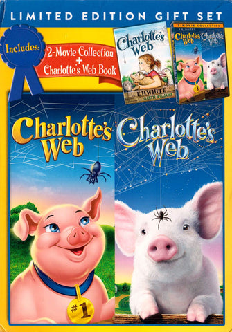 Charlotte s Web 2-Movie Collection + Charlotte s Web Book (DVD + Book Gift Set) (Boxset) DVD Movie