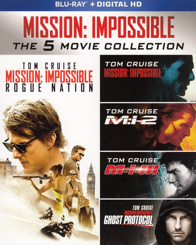 Mission: Impossible (The 5-Movie Collection) (Blu-ray) (Boxset) BLU-RAY Movie