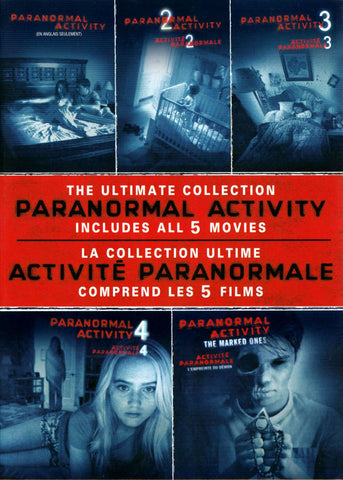 Paranormal Activity - L'intégrale (Films 1 à 5) (Bilingue) DVD