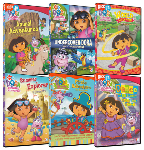 Dora the Explorer - Animal Adventures/Undercover Dora ... Pirate Adventure(6-Pack)(Boxset) DVD Movie