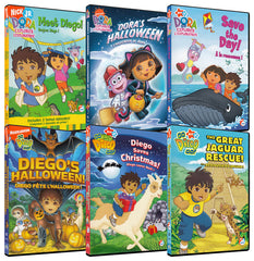 Dora:Halloween/Meet Diego/Save Day&Diego:Halloween/Saves Christmas/Jaguar(6-Pack)(Boxset)