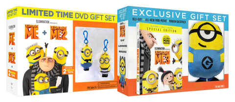 Despicable Me 1-3 (Includes 2-Minion Toys + Minion Backpack) (Boxset) (Bilingual) DVD Movie