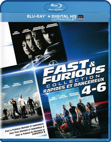Fast And Furious (Collection 4-6) (Blu-ray + Digital HD) (Blu-ray) (Bilingual) Blu-Ray Movie