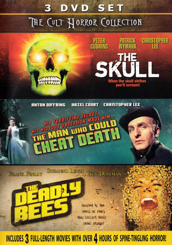 The Cult Horror Colection (The Skull / Man Who Could Cheat Death / Deadly Bees) (Boxset) DVD Movie
