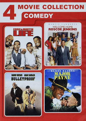 4 Movie Collection Comedy (Life / Welcome Home Roscoe Jenkins / Bulletproof / Major Payne) DVD Movie