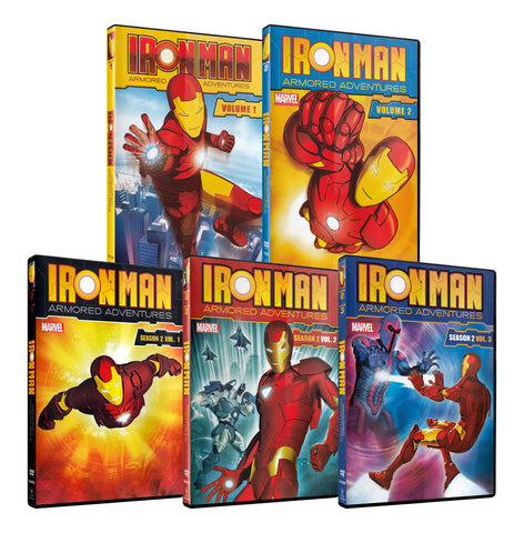 Iron Man: Armored Adventures (Vol. 1 & 2 + Season 2, Vol. 1-3) (Boxset) (5-Pack) DVD Movie