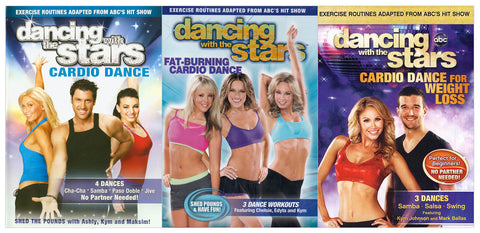 Dancing With The Stars (Cardio Dance ..... Cardio Dance for Weight Loss) (3-pack) (Boxset) DVD Movie