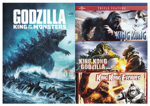 Godzilla King of Monsters / King Kong / King Kong VS. Godzilla / King Kong Escapes (2-Pack) (Boxset) DVD Movie