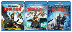 How To Train Your Dragon 1 & 2 / Hidden World (Blu-ray) (Boxset) (3-Pack)