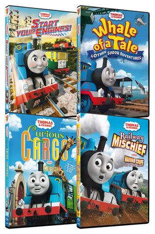 Thomas & Friends - Start Your Engines / Whale of a Tale / Curious Cargo / Railway Mischief DVD Movie